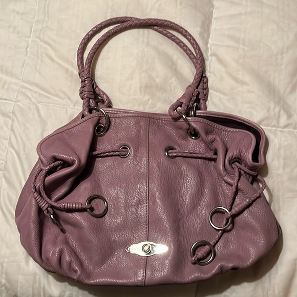 Elliott Lucca light purple:lilac leather shoulder bag - Picture 1 of 6